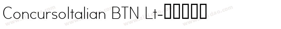 ConcursoItalian BTN Lt字体转换